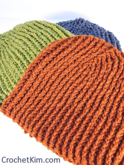 CrochetKim Free Crochet Pattern | Favorite Beanie for Men @crochetkim