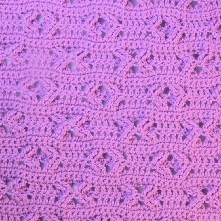 Besos Baby Blanket Free Crochet Pattern - CrochetKim™