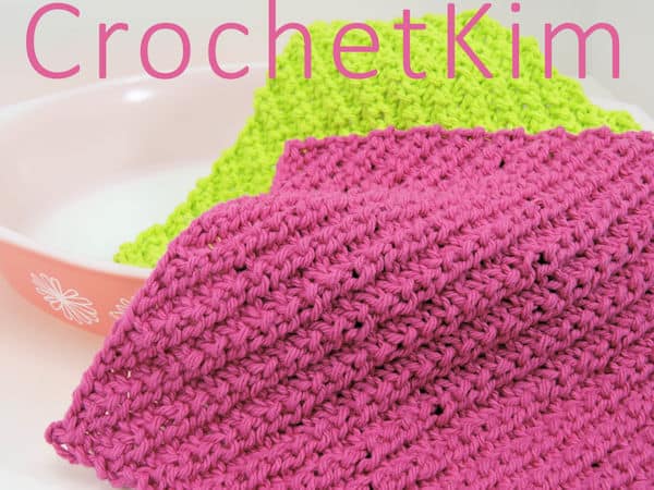 Knit the Double Broken Rib Stitch Washcloth