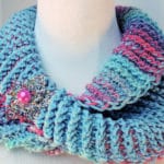 Dueling Colors Cowl Free Cro-Hook Tunisian Crochet Pattern