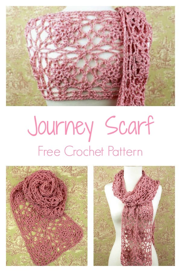 CrochetKim Free Crochet Pattern | Journey Scarf
