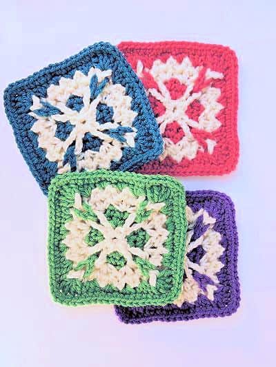 CrochetKim Free Crochet Pattern | Bailey Afghan Square Block @crochetkim