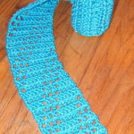 Easy Diagonal Steps Scarf Free Crochet Pattern for Beginners