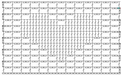 Filet crochet stitch diagram