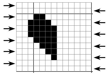 Filet crochet stitch diagram