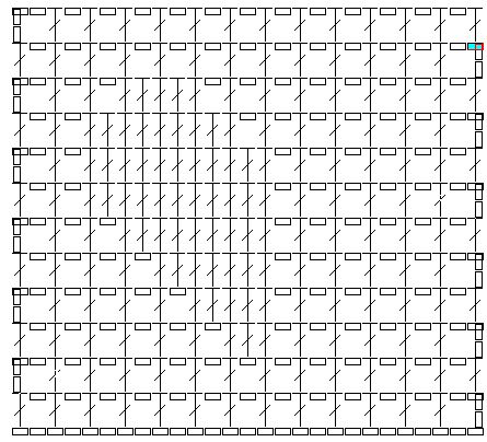 Filet crochet stitch diagram