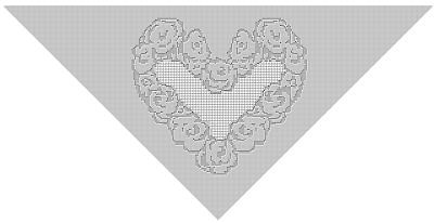 Heart of Flowers Shawl Chart
