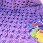 Honey Sweet Baby Blanket Free Tunisian Crochet Pattern