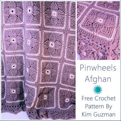 Pinwheels Afghan Collage