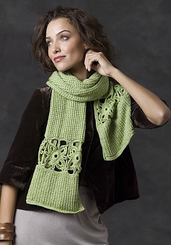CrochetKim Free Crochet Knit Combo Pattern | Stone Creek Scarf