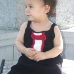 Tuxedo Baby Shorts and Top Set Free Crochet Pattern