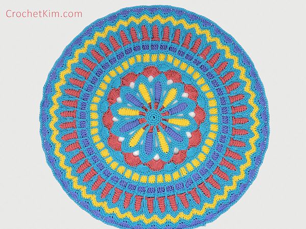 Turquoise Mandala Doily