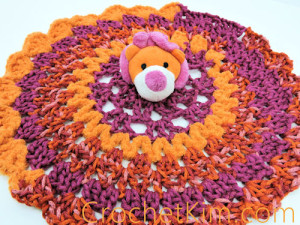 Lion Comfort Toy Lovey | CrochetKim Free Crochet Pattern