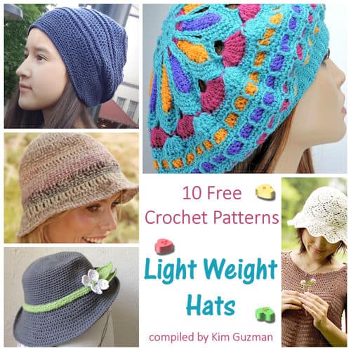 Light Weight Hats Collage