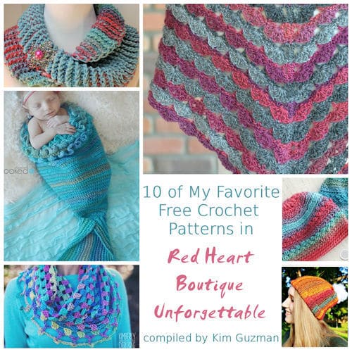 Link Blast: Free Crochet Patterns in Red Heart Unforgettable