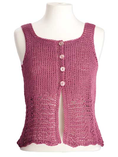 CrochetKim Free Crochet Pattern | Elisa Sleeveless Top