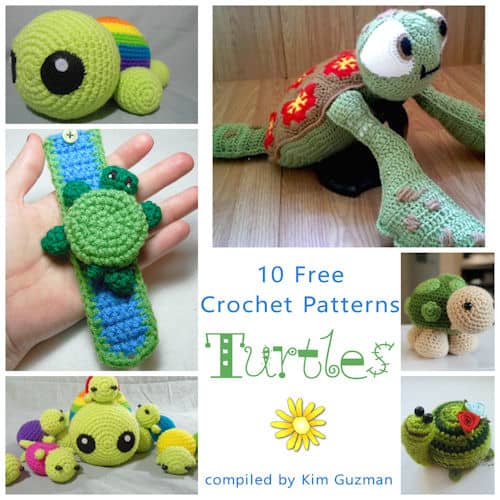 Roundup: 10 Free Crochet Patterns for Turtles - CrochetKim™