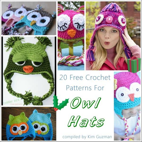Link Blast: 20 Free Crochet Patterns for Owl Hats