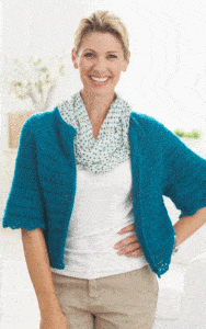 Free Crochet Pattern: Cape Sleeved Cardi @crochetkim