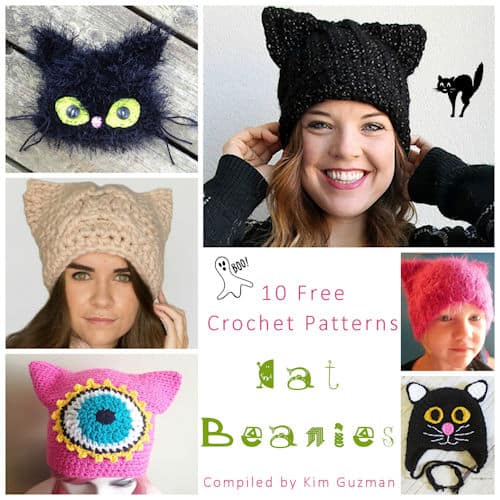 Link Blast: 10 Free Crochet Patterns for Cat Beanies
