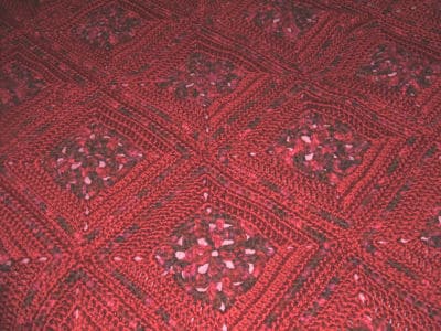 CrochetKim Free Crochet Pattern: Sunset Evening Throw @crochetkim