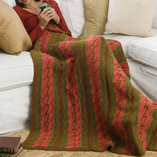 Crochet lap blanket
