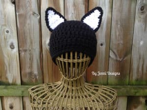 Crochet cat hat