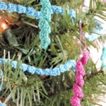 Mini Icicle Christmas Tree Ornament Free Crochet Pattern
