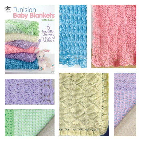 Tunisian Crochet Baby Blankets by Kim Guzman