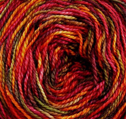 A close up yarn