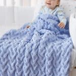Free Knit Pattern: Shadow Cable Baby Blanket