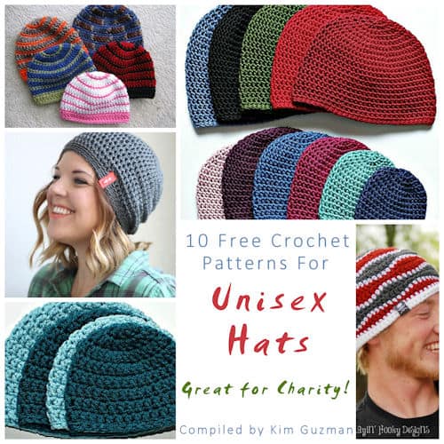 Link Blast: 10 Free Crochet Patterns for Unisex Hats