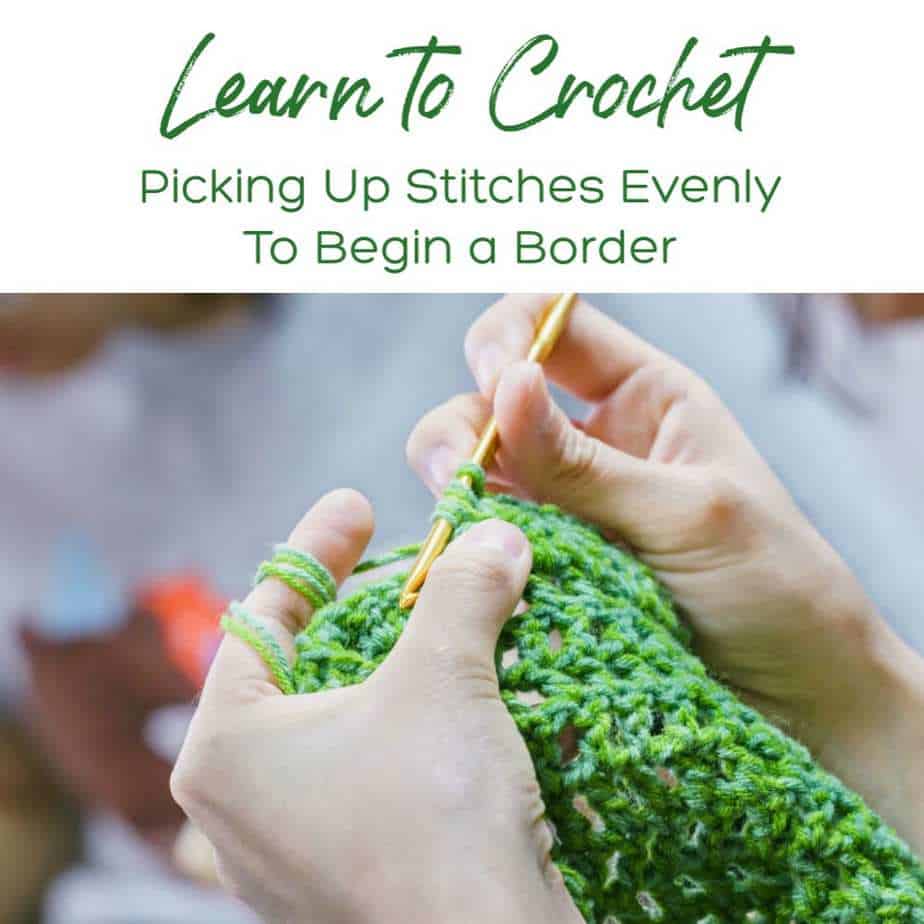 Learn to Crochet: Picking Up Stitches Evenly to Begin a Border (photo credit to Kittisak Raksachart through 123RF)
