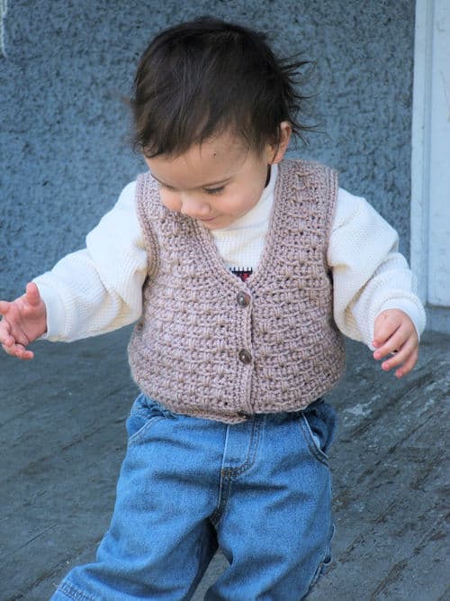 CrochetKim Free Crochet Pattern: Atta Boy Vest for Baby