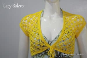 Crochet bolero jacket hot sale patterns free