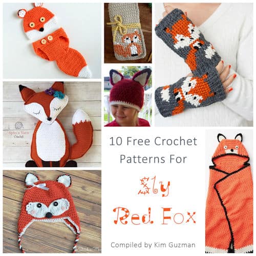 The Fox Crochet Hook Case Pattern Crochet Fox Crochet Hook Holder Crochet  Hooks Fox Case 