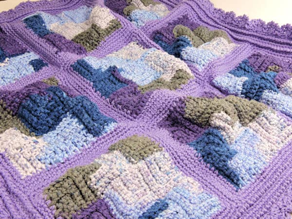 CrochetKim Free Crochet Pattern | Starry Night Baby Blanket @crochetkim