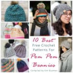 Link Blast: 10 Best Free Crochet Patterns for Pom Pom Beanies