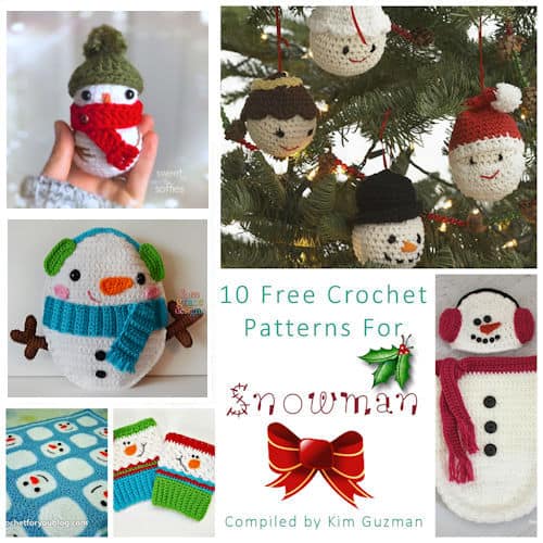 Snowman Kitchen Towel - Free Crochet Towel Pattern - A Crocheted Simplicity