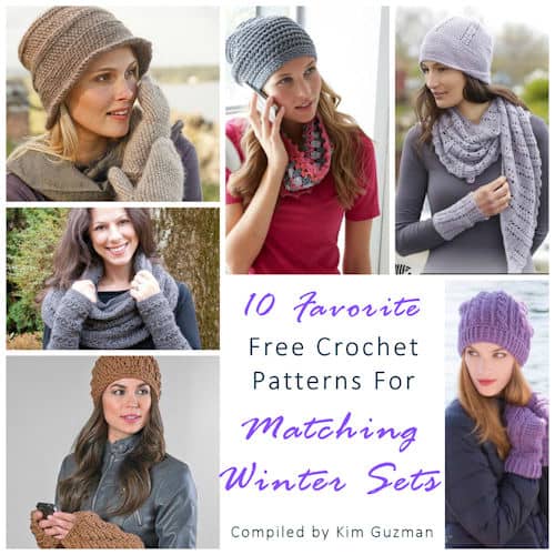 Perfect Scarf and Hat Set Free Crochet Patterns - Your Crochet