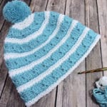 Cables Around Beanie Free Crochet Pattern