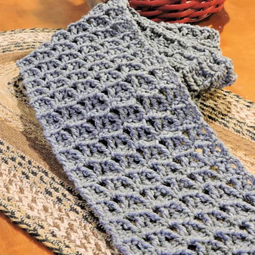 One Skein Wandering Arches Scarf Free Crochet Pattern - CrochetKim™