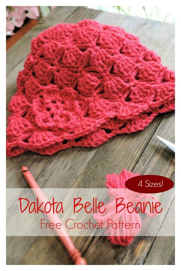 CrochetKim Free Crochet Pattern | Dakota Belle Beanie
