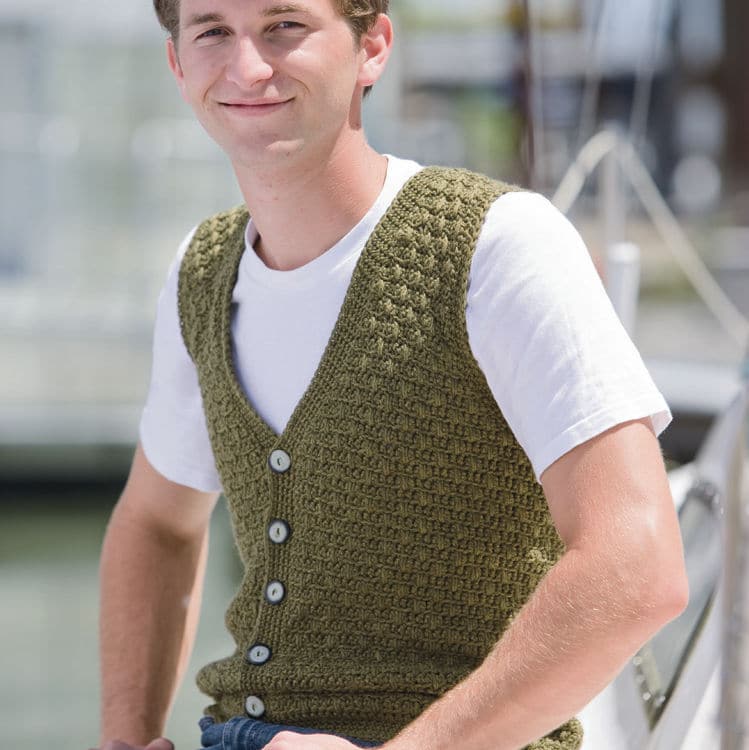 Crochet vest pattern for men gold trade time
