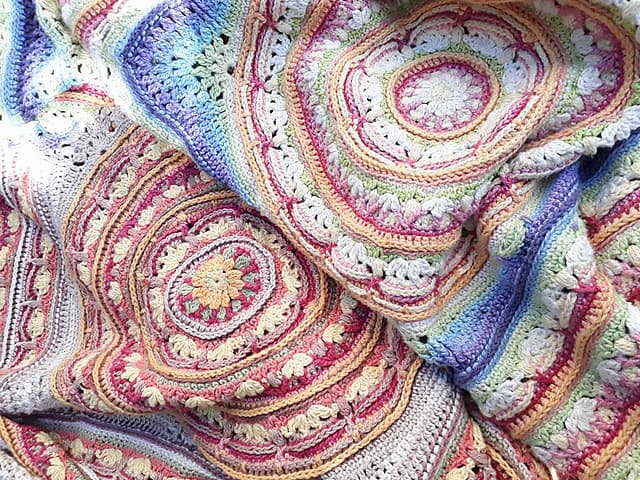 10 Fabulous Free Crochet Patterns For Mandala Blankets CrochetKim