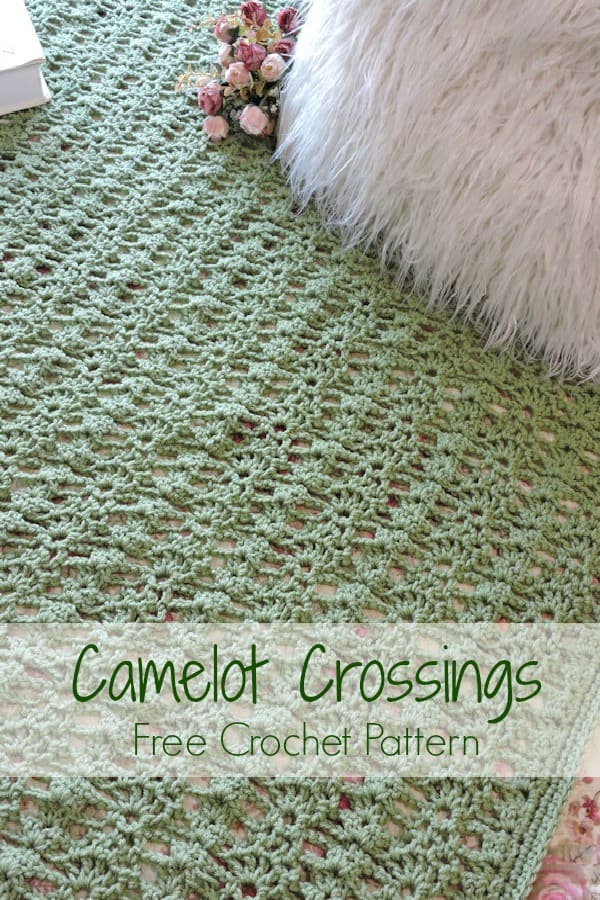CrochetKim Free Crochet Pattern | Camelot Crossings Throw
