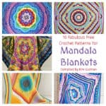 10 Fabulous Free Crochet Patterns for Mandala Blankets