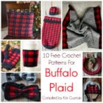 Roundup: 10 Free Crochet Patterns for Buffalo Plaid Tartan Gingham