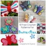 10 Free Crochet Patterns for Butterflies