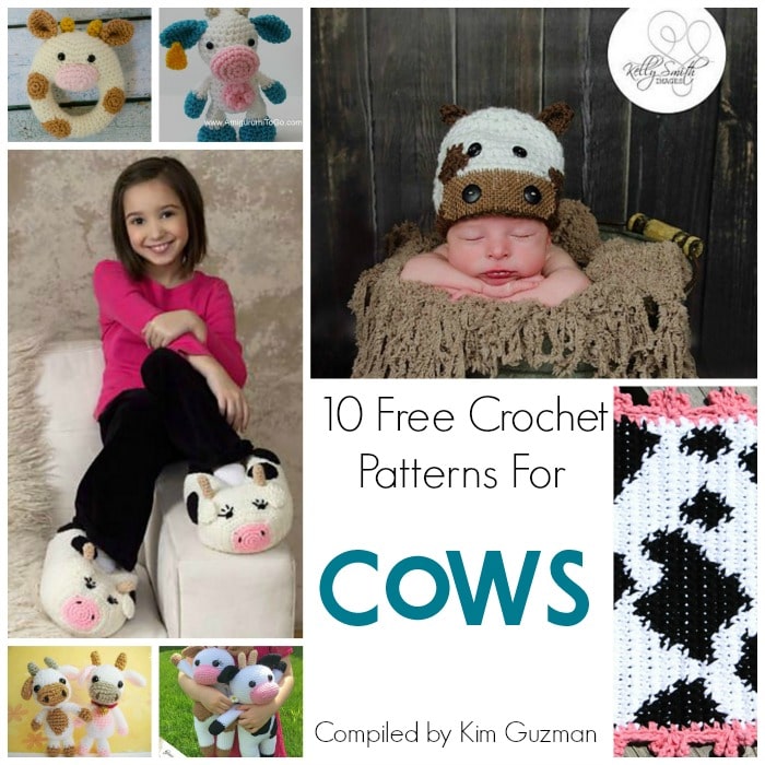 Link Blast: 10 Free Crochet Patterns for Cows